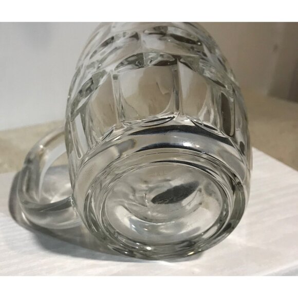 King Of Cash Glass Beer Mug With Handle - 5" Tall 3.75" Diameter - Picture 8 of 10